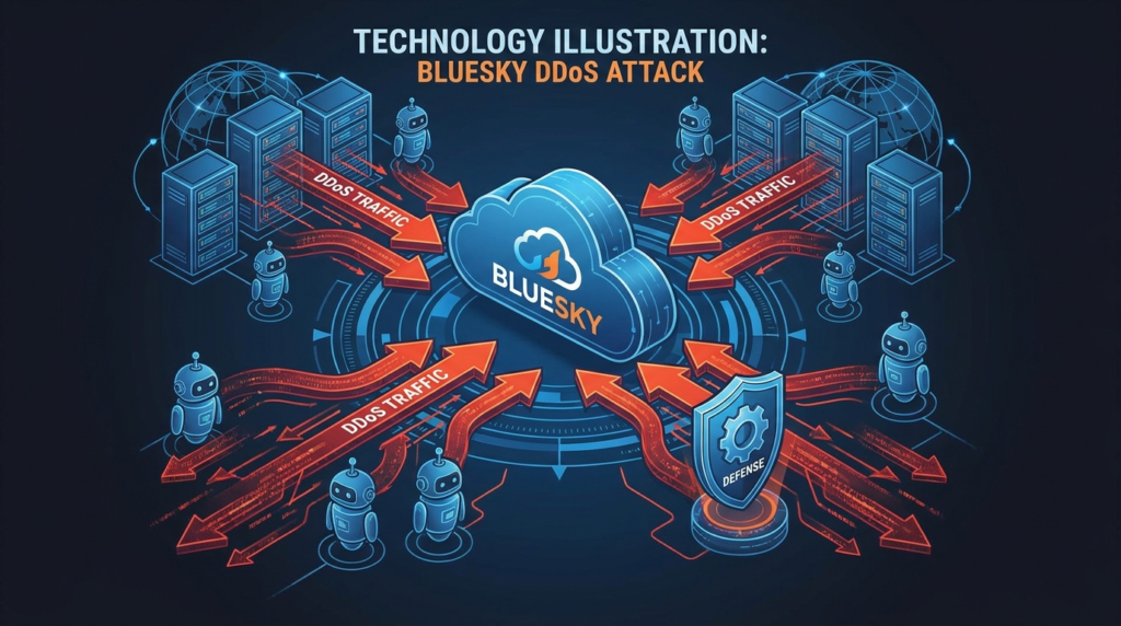 Bluesky DDoS attack