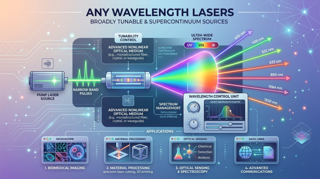 Any Wavelength Lasers