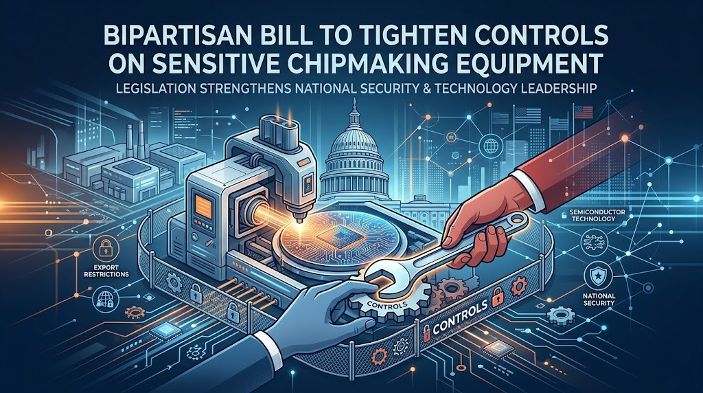 Bipartisan Bill to Tighten Controls on Sensitive Chipmaking Equipment