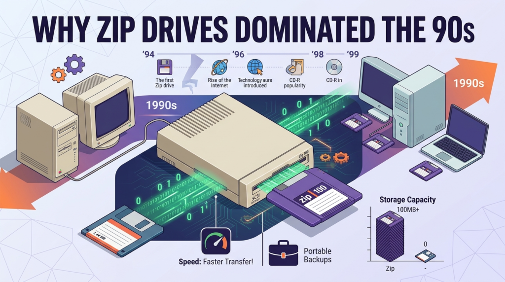 Why Zip drives dominated the 90s