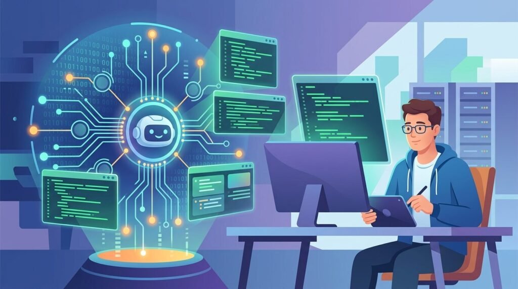 Will AI Replace Software Developers in 2026? The Complete Guide — illustration for AI replace software developers