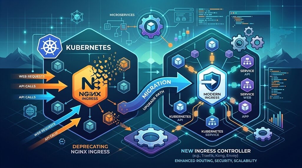 Stack Overflow's 2026 Guide: Replacing NGINX Ingress — illustration for Replacing NGINX Ingress