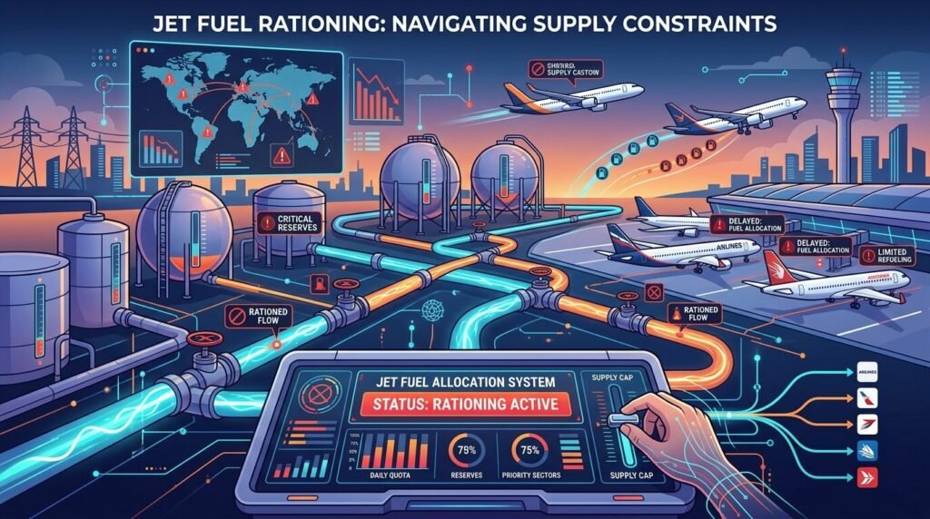 UK Businesses Brace for 2026 Jet Fuel Rationing: The Software Impact — illustration for jet fuel rationing