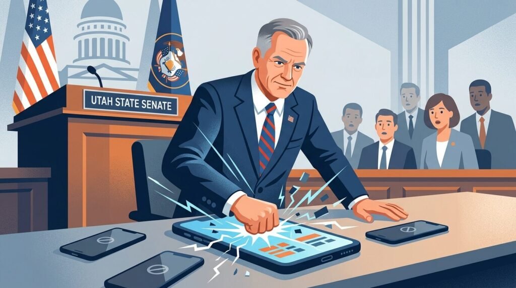 Utah Senator's Phone Smackdown: Data Center Controversy in 2026 — illustration for Utah senator phone smackdown