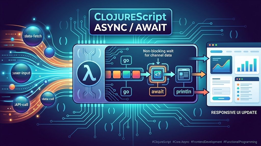 ClojureScript Async/Await: Complete 2026 Guide — illustration for ClojureScript Async/Await