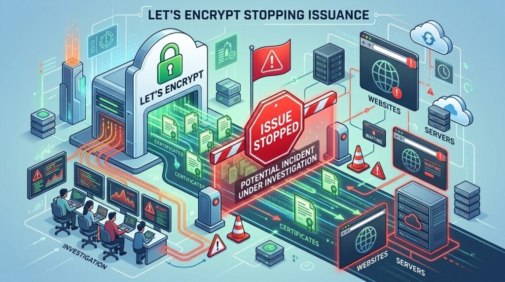 Let's Encrypt Incident: What 2026 Users Need to Know — illustration for Lets Encrypt Stopping Issuance for Potential Incident