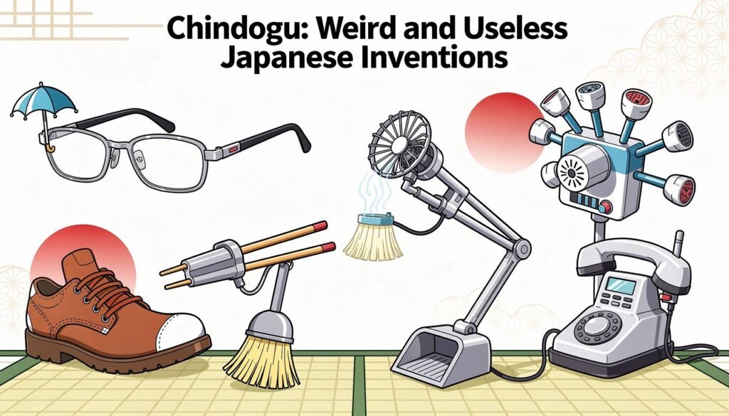 Chindogu 2026: The Ultimate Guide to Bizarre Japanese Inventions — illustration for Chindogu: Weird and Useless Japanese Inve