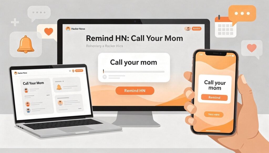 Complete Guide: Remind HN - Call Your Mom (2026) — illustration for Remind HN: Call Your Mom