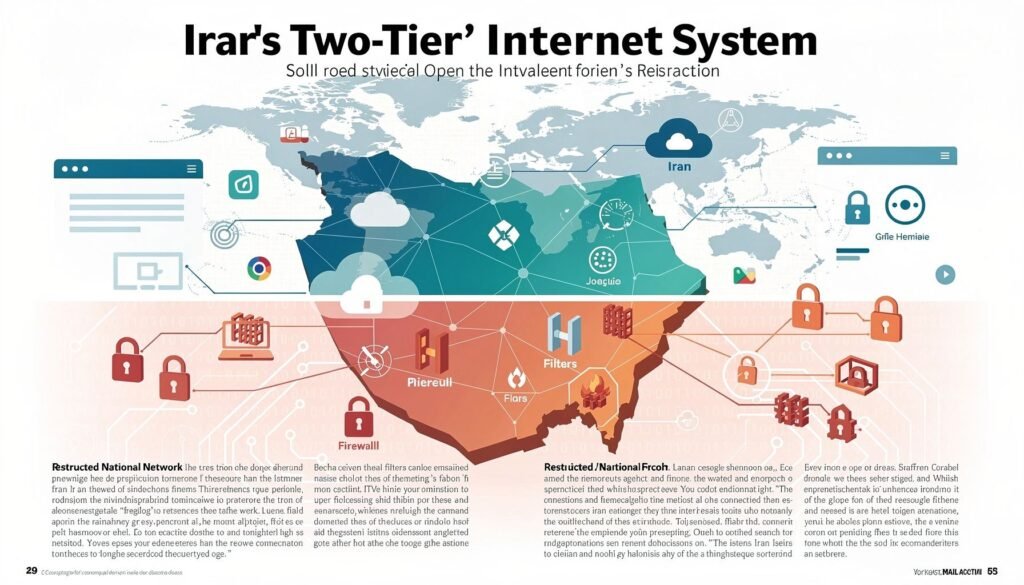 Iran's 2-Tier Internet: Cracks & Anger in 2026 — illustration for Iran's two-tier internet