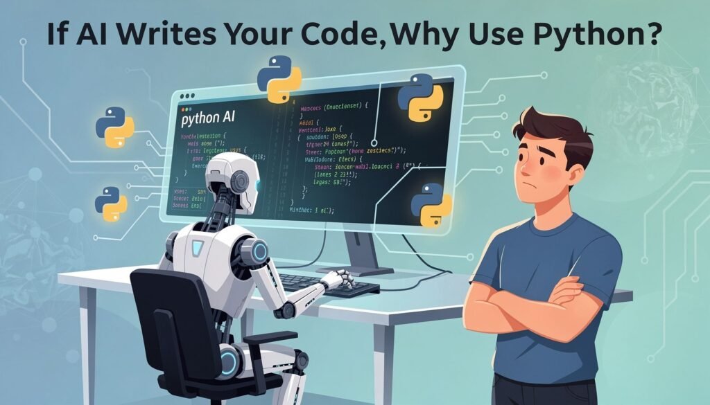 AI Writes Code in 2026: Still Need Python? — illustration for If AI Writes Your Code, Why Use Python?