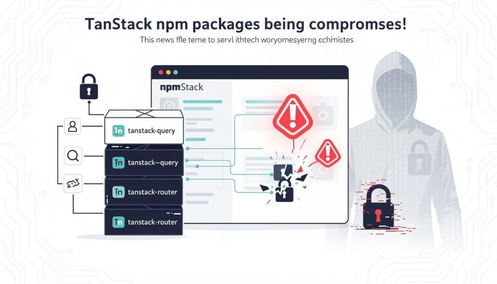 TanStack NPM Hack 2026: Complete Security Guide — illustration for TanStack NPM Packages Compromised
