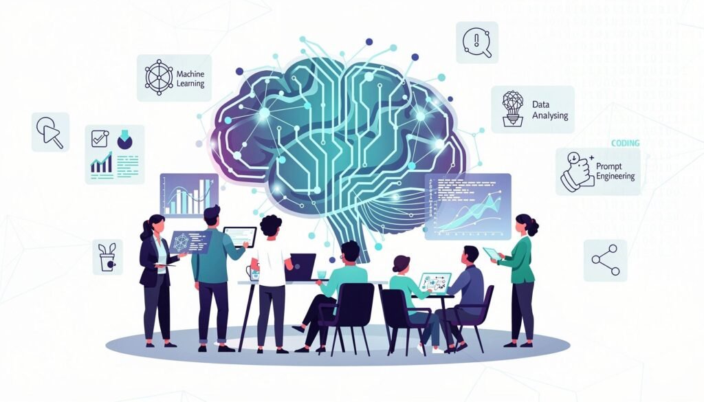 GM's AI Shift: Layoffs & the 2026 Skills Revolution — illustration for AI skills